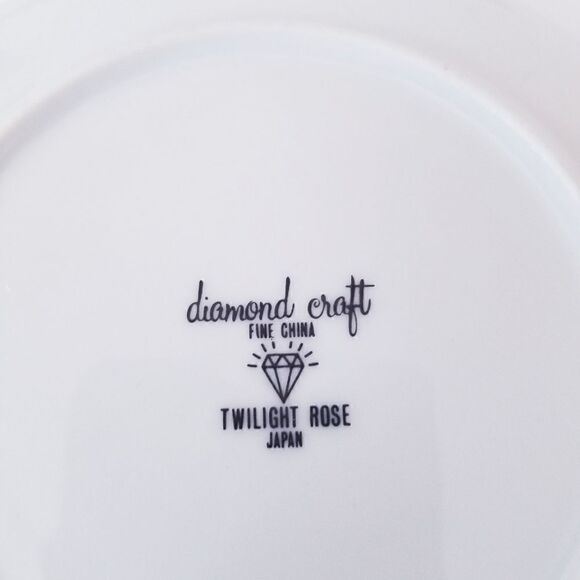 Set of 4 Meito twilight Rose salad plates - Picture 7 of 8